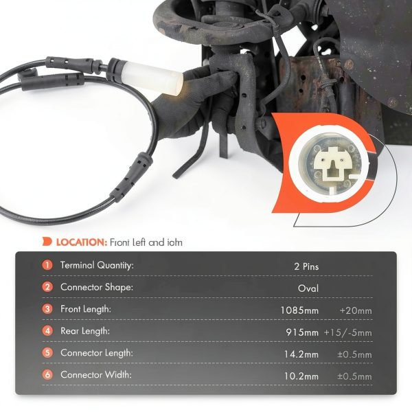 A-Premium Brake Pad Wear Sensors for BMW E60 Series-1