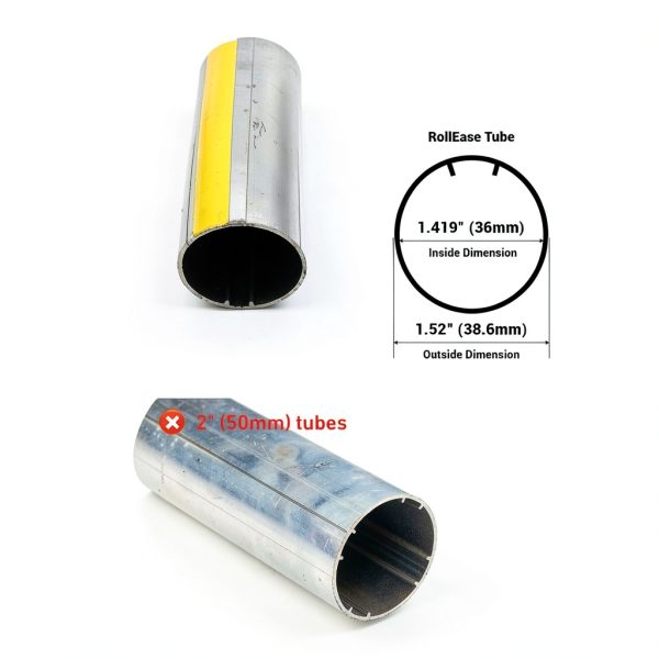 Roller Shade Clutch Rollerhouse Skyline SL20 White 1.5" Tube Fit-4