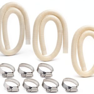 1.5" x 59" Pool Hoses for Above Ground Pools - 3 Pack with Stainless-0